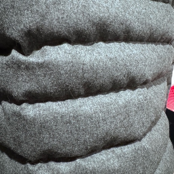 Moncler Grey Puffer Jacket with Fur Trim - Picture 8 of 14